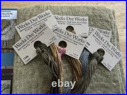 Quaker Garden Loose Feathers # 19 Cross Stitch Kit Blackbird Designs READ OOP