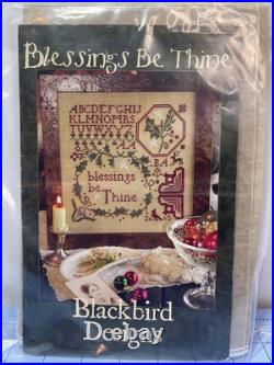 RARE BLACKBIRD DESIGNS Counted Cross Stitch KIT BLESSINGS BE THINE 8.25 x 8.25 RARE BLACKBIRD DESIGNS Counted Cross Stitch KIT BLESSINGS BE THINE 8.25 x 8.25