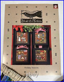 RARE Birds of a Feather Holiday Seasons Cross Stitch Kit Complete NEW