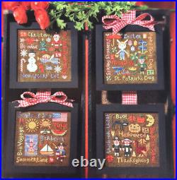 RARE Birds of a Feather Holiday Seasons Cross Stitch Kit Complete NEW