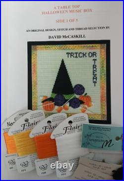 RARE David McCaskill Table Top Halloween Cube Music Box Needlepoint Complete KIT RARE David McCaskill Table Top Halloween Cube Music Box Needlepoint Complete KIT