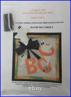 RARE David McCaskill Table Top Halloween Cube Music Box Needlepoint Complete KIT RARE David McCaskill Table Top Halloween Cube Music Box Needlepoint Complete KIT