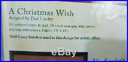 RARE Dimensions Cross Stitch Kit A CHRISTMAS WISH #8804 by Paul Landry Sealed