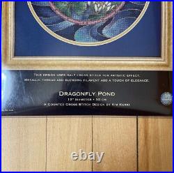 RARE Dimensions Gold Collection DRAGONFLY POND counted cross stitch kit NEW