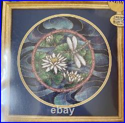 RARE Dimensions Gold Collection DRAGONFLY POND counted cross stitch kit NEW