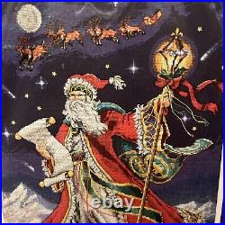 RARE Dimensions Gold Collection Midnight Ride Santa Cross Stitch 8617 KIT Sealed