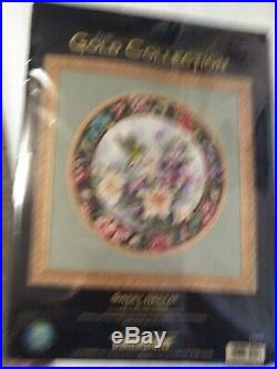 RARE Dimensions The Gold Collection Sweet Nectar counted cross stitch kit