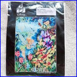 RARE HTF NOS 2005 Art of Disney Spring Blossoms Tinker Bell Cross Stitch Kit