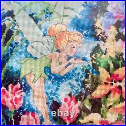 RARE HTF NOS 2005 Art of Disney Spring Blossoms Tinker Bell Cross Stitch Kit