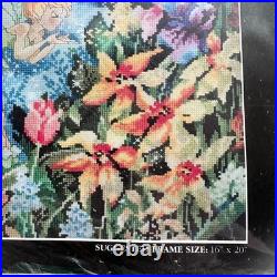 RARE HTF NOS 2005 Art of Disney Spring Blossoms Tinker Bell Cross Stitch Kit