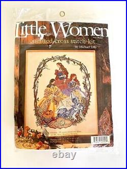 RARE LITTLE WOMEN Jo Meg Beth Amy Counted Cross Stitch Kit By Michael Jolly New