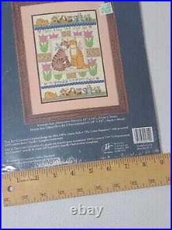 RARE Needle Treasures Counted Cross Stitch Kit 2006 NEW SEALED 04714 Cats 10x14