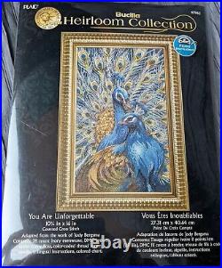 RARE SEALED Bucilla Heirloom Collection YOU ARE UNFORGETTABLE Cross Stitch Kit