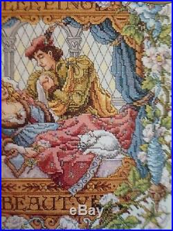 RARE Sleeping Beauty counted cross stitch kit Bucilla Sandy Orton, sealed