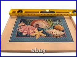 RARE Vintage Dimensions Oceans Bounty Needlepoint Framed