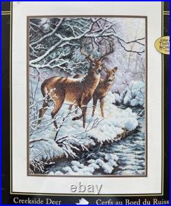 READ NIP Dimensions Gold Collection Creekside Deer Cross Stitch Kit 35182 READ NIP Dimensions Gold Collection Creekside Deer Cross Stitch Kit 35182