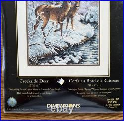 READ NIP Dimensions Gold Collection Creekside Deer Cross Stitch Kit 35182 READ NIP Dimensions Gold Collection Creekside Deer Cross Stitch Kit 35182