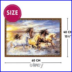 RIOLIS PREMIUM Counted Cross Stitch Kit 100/038 In the Sunset- Horses & Water
