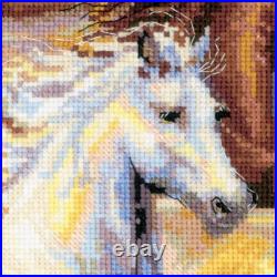 RIOLIS PREMIUM Counted Cross Stitch Kit 100/038 In the Sunset- Horses & Water
