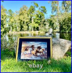 RIOLIS PREMIUM Counted Cross Stitch Kit 100/038 In the Sunset- Horses & Water