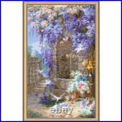 RIOLIS Spring after E. Bidou's Painting Kit & Frame Counted Cross-Stitch Kit