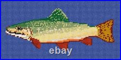 Rainbow Trout Needlepoint Kit or Canvas