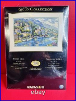 Rare 08 New Dimensions Gold Collection Italian Vista Cross Stitch Kit 35246