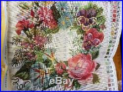 Rare 1988 Victorian Flowers Summer Tapestry Needlework Kit Elizabeth Bradley