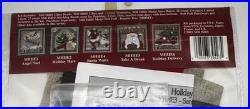 Rare 2002 Mill Hill SANTA Holiday Edition Banner Stitch Kit + Bell Pull Holder