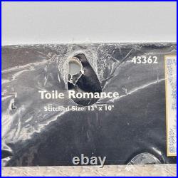 Rare Bucilla Plaid Counted Cross Stitch Kit Toile Romance #43362 USA 2004