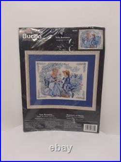 Rare Bucilla Plaid Counted Cross Stitch Kit Toile Romance #43362 USA 2004 D38
