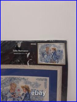 Rare Bucilla Plaid Counted Cross Stitch Kit Toile Romance #43362 USA 2004 D38