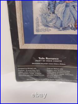 Rare Bucilla Plaid Counted Cross Stitch Kit Toile Romance #43362 USA 2004 D38