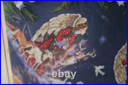 Rare Dimensions Angels of Peace Cross Stitch Christmas Tree Skirt Kit 8717 Race