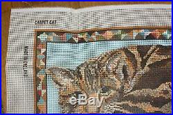 Rare Ehrman Kaffe Fassett Carpet Cat Tapestry Needlepoint Kit Retired Vintage