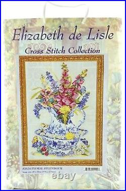 Rare Elizabeth de Lisle Wildflowers Floral Splendour Splendor Cross Stitch Kit