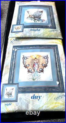 Rare Maria Van Scharrenburg Day And Night Cross Stitch Kits 23007 23008 New