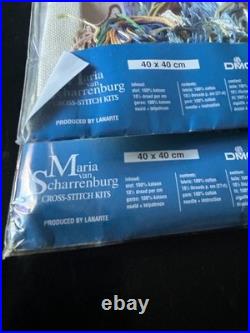 Rare Maria Van Scharrenburg Day And Night Cross Stitch Kits 23007 23008 New