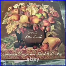 Rare Vintage 1989 Elizabeth Bradley Needlepoint Kit Fruits of the Earth Herbs