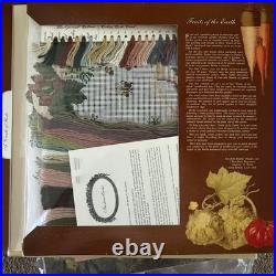 Rare Vintage 1989 Elizabeth Bradley Needlepoint Kit Fruits of the Earth Herbs