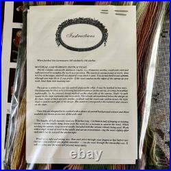 Rare Vintage 1989 Elizabeth Bradley Needlepoint Kit Fruits of the Earth Herbs