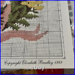 Rare Vintage 1989 Elizabeth Bradley Needlepoint Kit Fruits of the Earth Herbs
