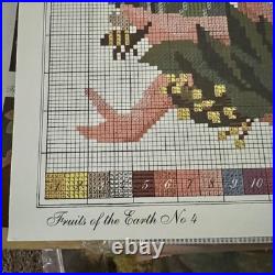 Rare Vintage 1989 Elizabeth Bradley Needlepoint Kit Fruits of the Earth Herbs