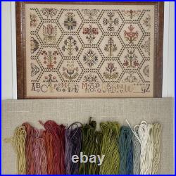 Rosewood Manor Parchment Tapestry cross stitch kit Weeks dye works cotton floss