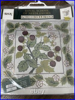 Royal School of Needlework Embroidery Floral Tapestry KIT 1631T 36X36 cm Design