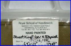 Royal School of Needlework Embroidery Kit Hand Painted Canvas Vintage 11.5x17