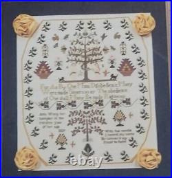 SCARLET LETTER Sampler Cross Stitch Kit 1819 Ann Wimp Silkwork Picture American