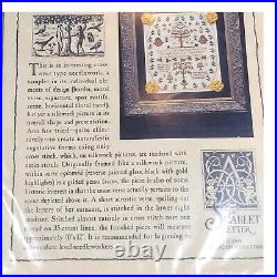 SCARLET LETTER Sampler Cross Stitch Kit 1819 Ann Wimp Silkwork Picture American