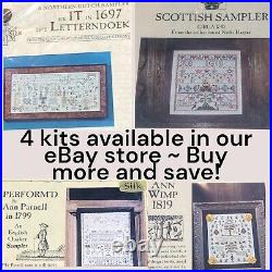 SCARLET LETTER Sampler Cross Stitch Kit 1819 Ann Wimp Silkwork Picture American