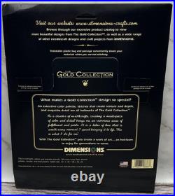 SEALED Dimensions Gold Collection Santa Stamp Cross Stitch Kit Donna Race